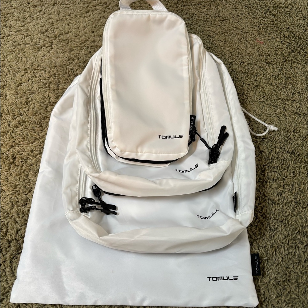 TOMULE White Packing Cube Set